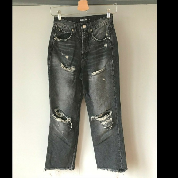 Adaptation size 26 Gray  Straightleg Denim Pants - Picture 7 of 7